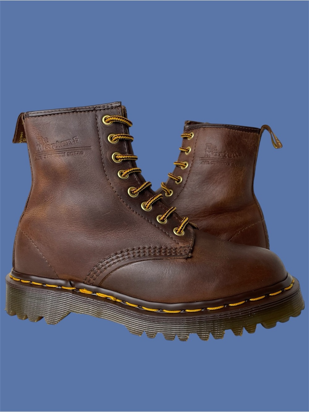Vintage Dr. Martens 1460 Crazy Horse England Brown Boots UK 4